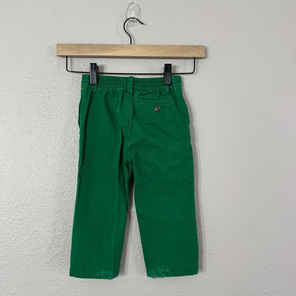 Ralph Lauren‎ Baby Size 24 Months Kelly Green Chino Pants FLAW